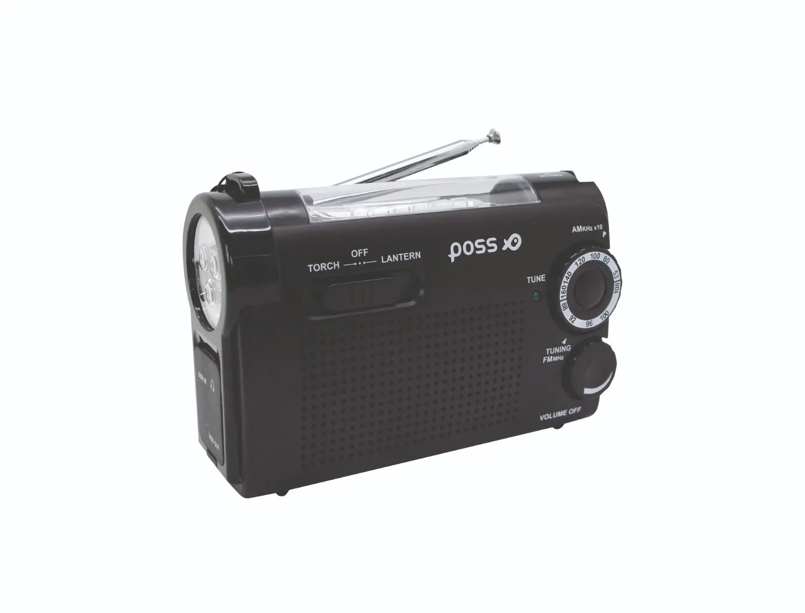 Radio multifunctional Poss PSEMRADIO-26, Negru