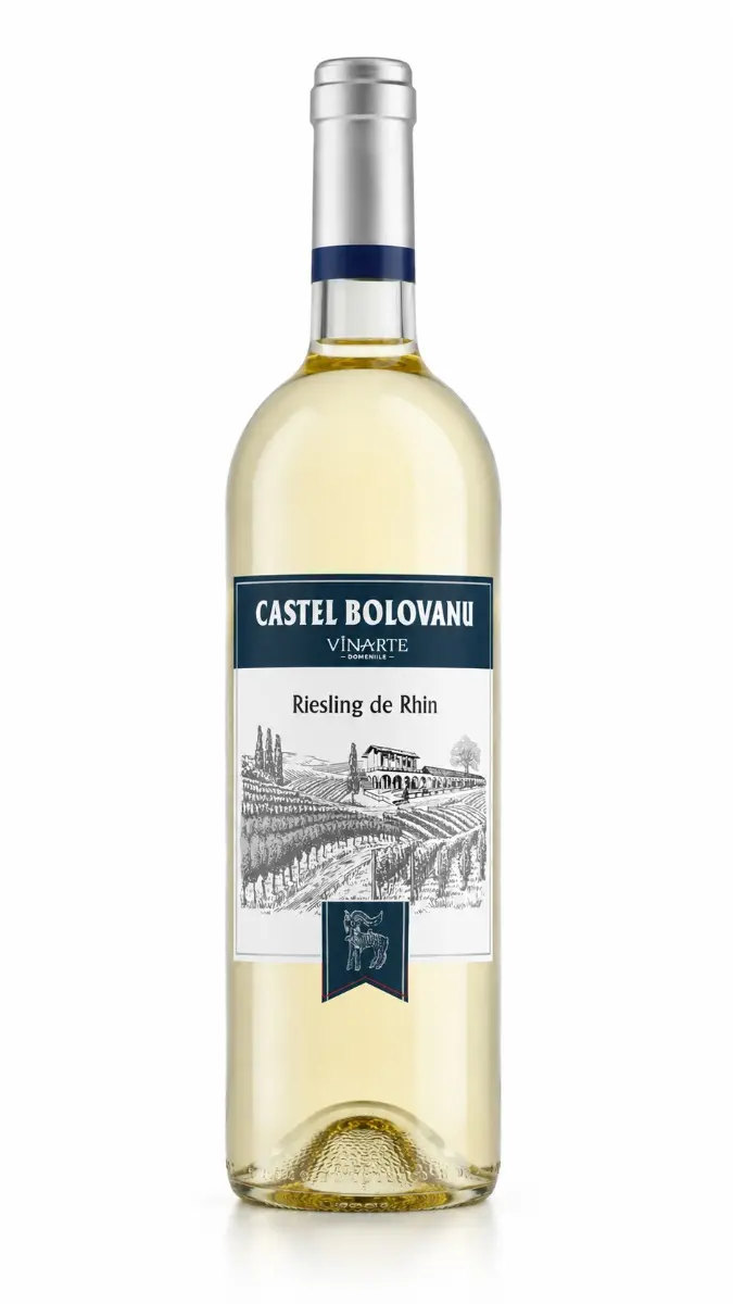 Vin Alb Vinarte Castel Bolovanu, Riesling, Sec, 0.75L