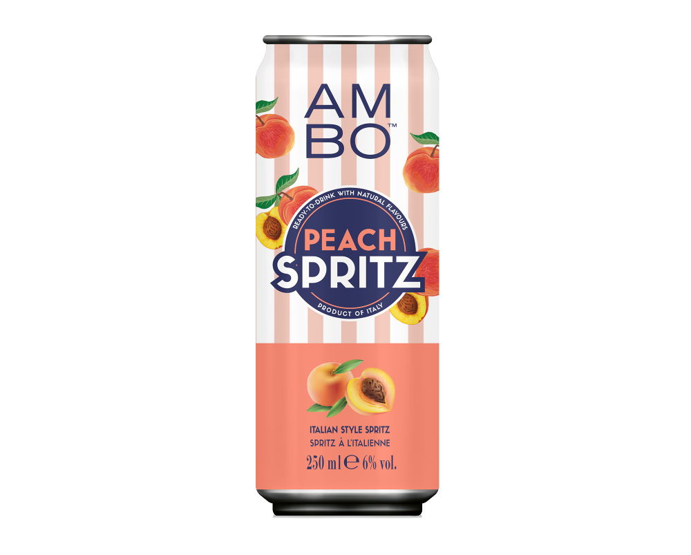 Ambo Peach Spritz Doza 6% alc., 0.25L