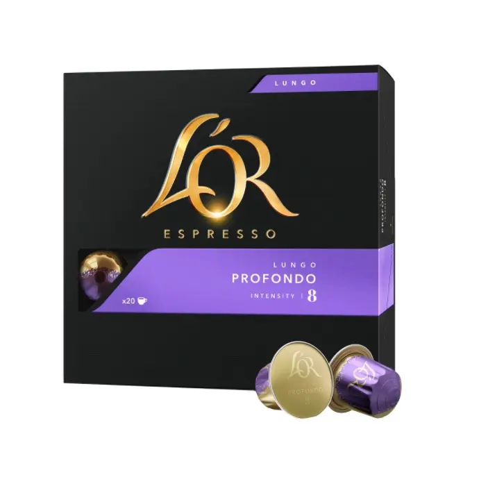 Cafea capsule L'OR Espresso Lungo Profondo, 20 bauturi x 110 ml, 104 g