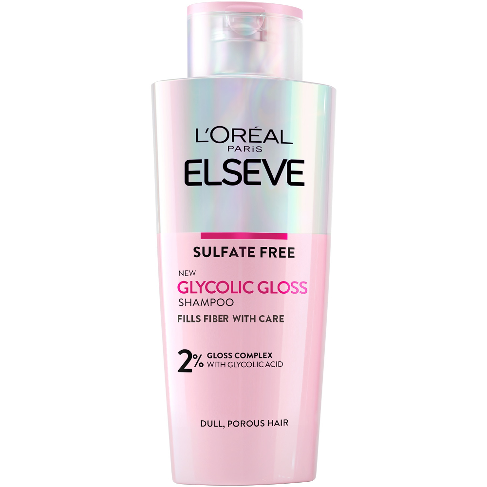 Sampon L'Oreal Paris Elseve Glycolic Gloss pentru stralucirea parului, 2% Acid Glicolic, 200 ml
