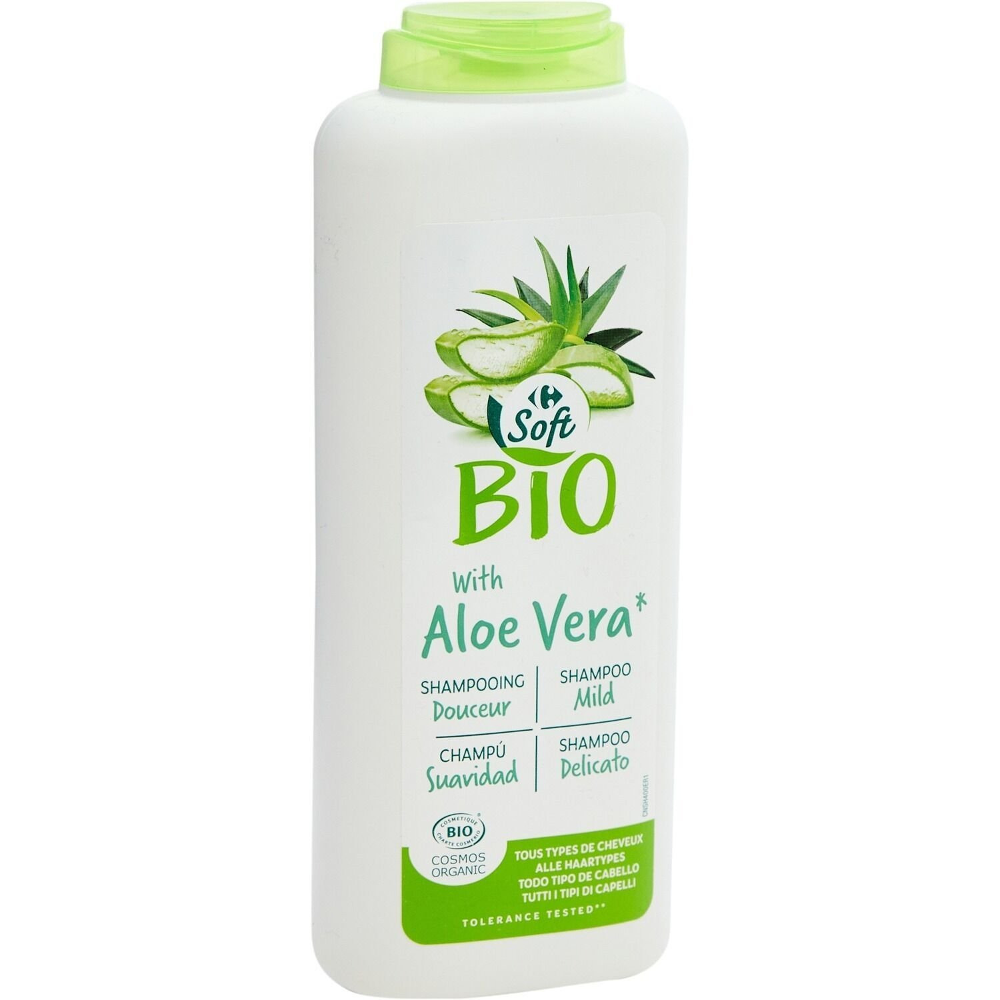 Sampon organic Carrefour Soft Bio pentru toate tipurile de par, 400ml