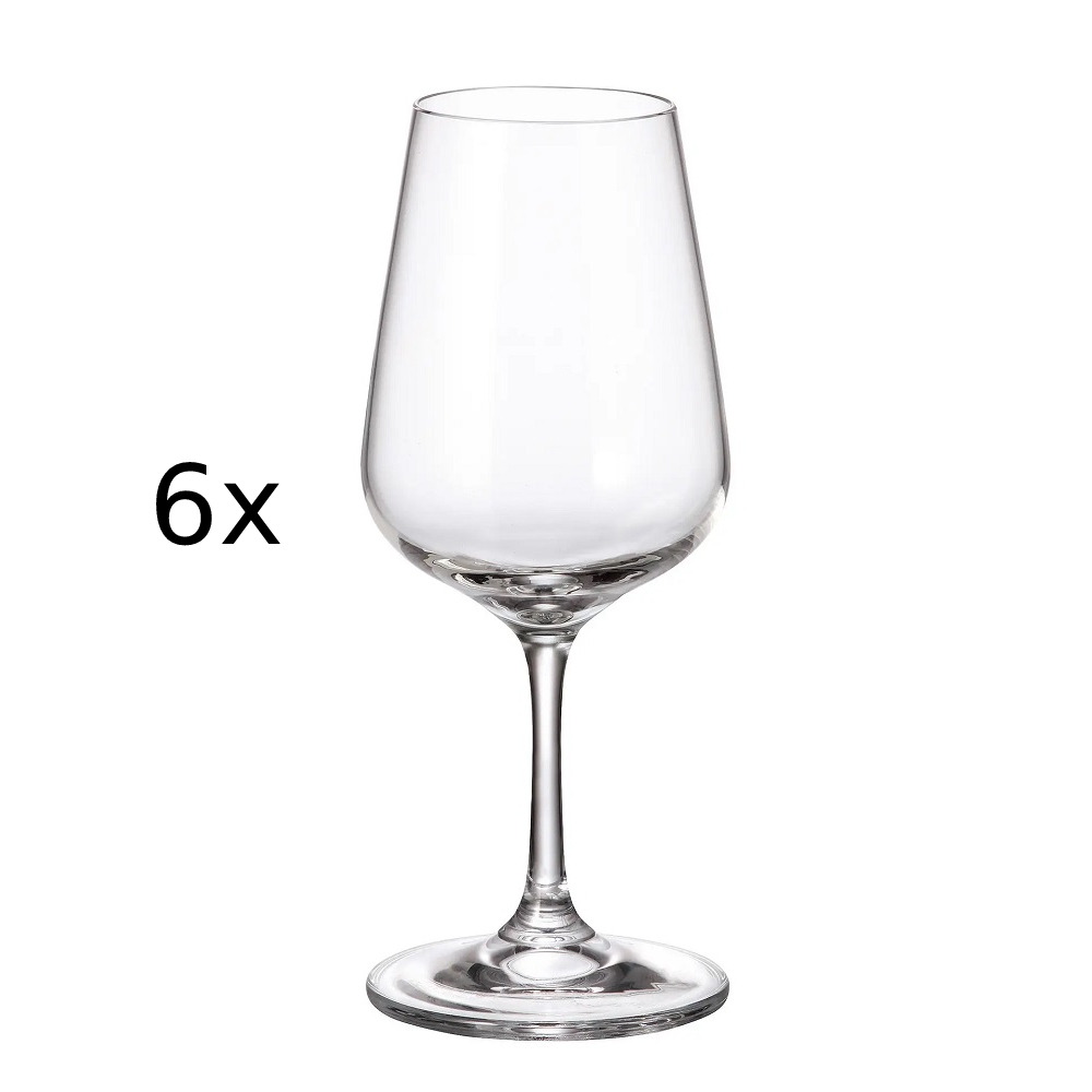 Set 6 pahare vin Bohemia Apus, sticla cristalina, 250 ml