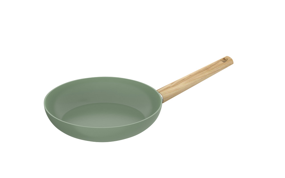 Tigaie Carrefour Home, ceramica, 28x5.4 cm, Verde