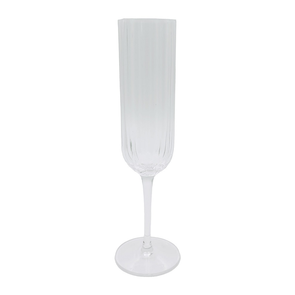 Set 4 pahare sampanie Carrefour Home, sticla, 160 ml, Transparent