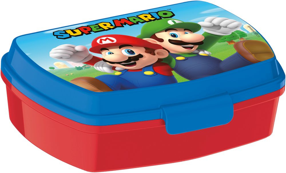 Cutie sandwich Super Mario, plastic, 16x12x5 cm, Multicolor