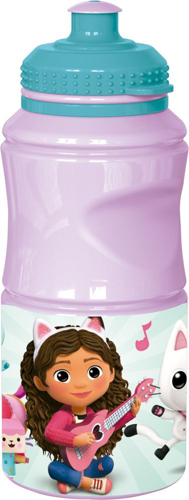Sticla de apa Gabby's Dollhouse, 380 ml, Multicolor