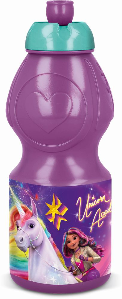 Sticla de apa Unicorn Academy, 400 ml, Multicolor