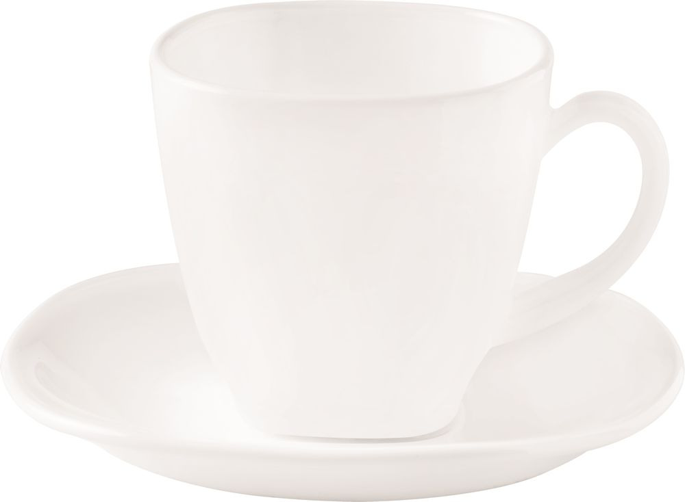 Set cafea cu 6 piese, 220 ml, Alb