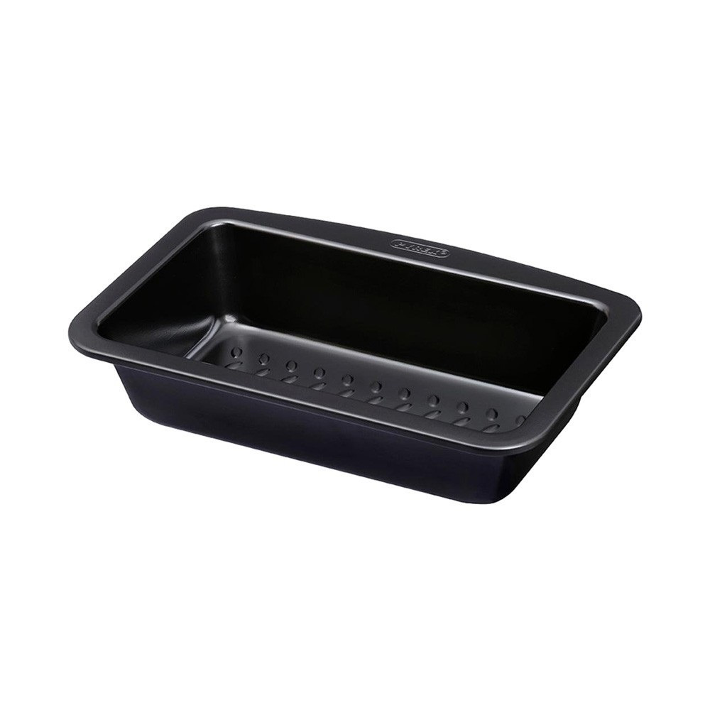 Tava paine Pyrex Metal Glide, otel carbon, 24x13 cm, Negru