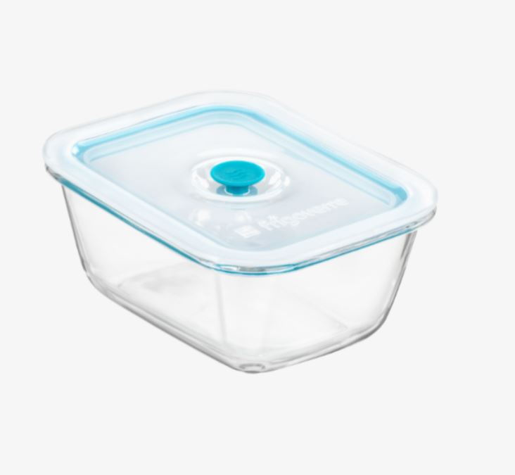 Caserola etansa Bormioli Frigoverre Smart, sticla/silicon, 1.05 L, Transparent