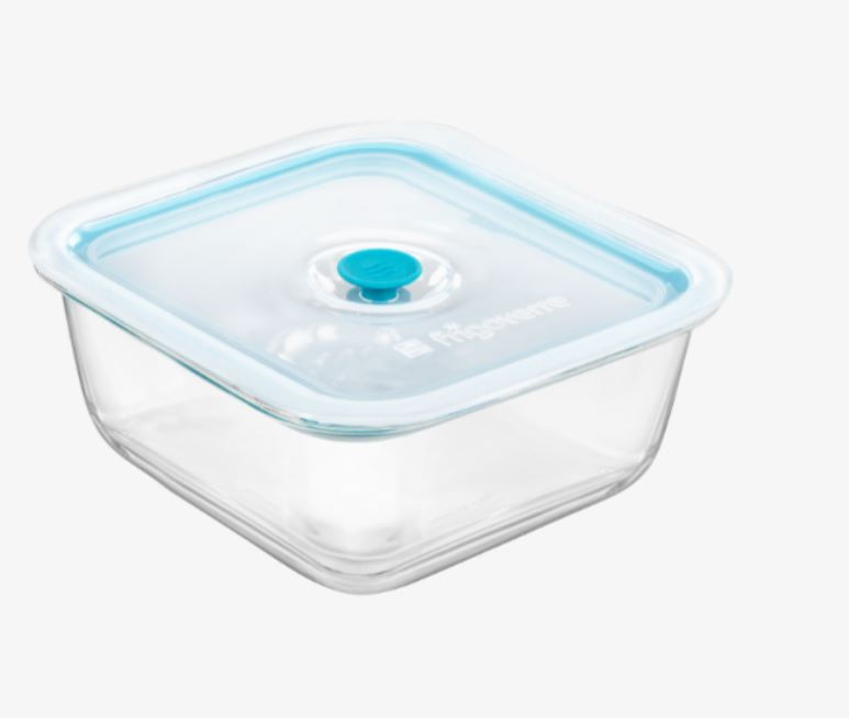 Caserola etansa Bormioli Frigoverre Smart, sticla/silicon, 1.426 L, Transparent