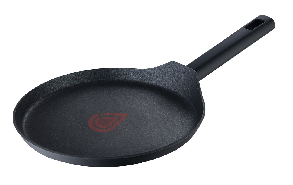 Tigaie clatite Bergner Ion Plus, aluminiu forjat, 26 cm, Negru