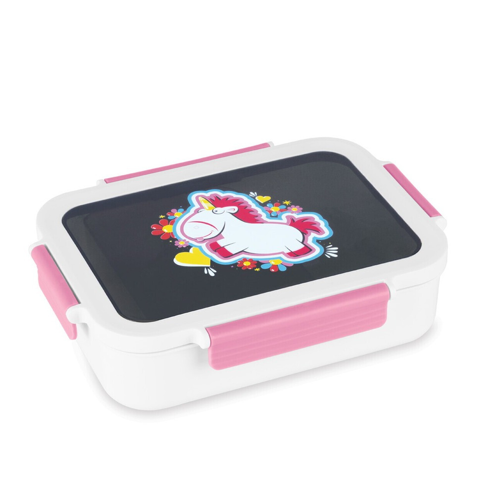 Cutie alimente Unicorn, plastic/silicon, 23.8x17.8x6 cm, Multicolor
