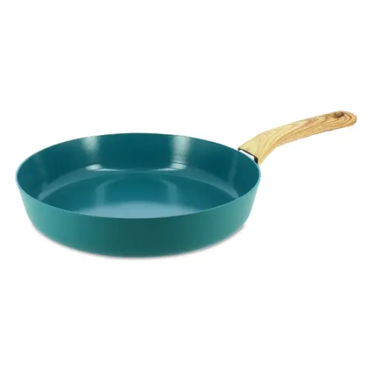 Tigaie Menastyl Colorama, aluminiu reciclat, 28 cm, Turcoaz