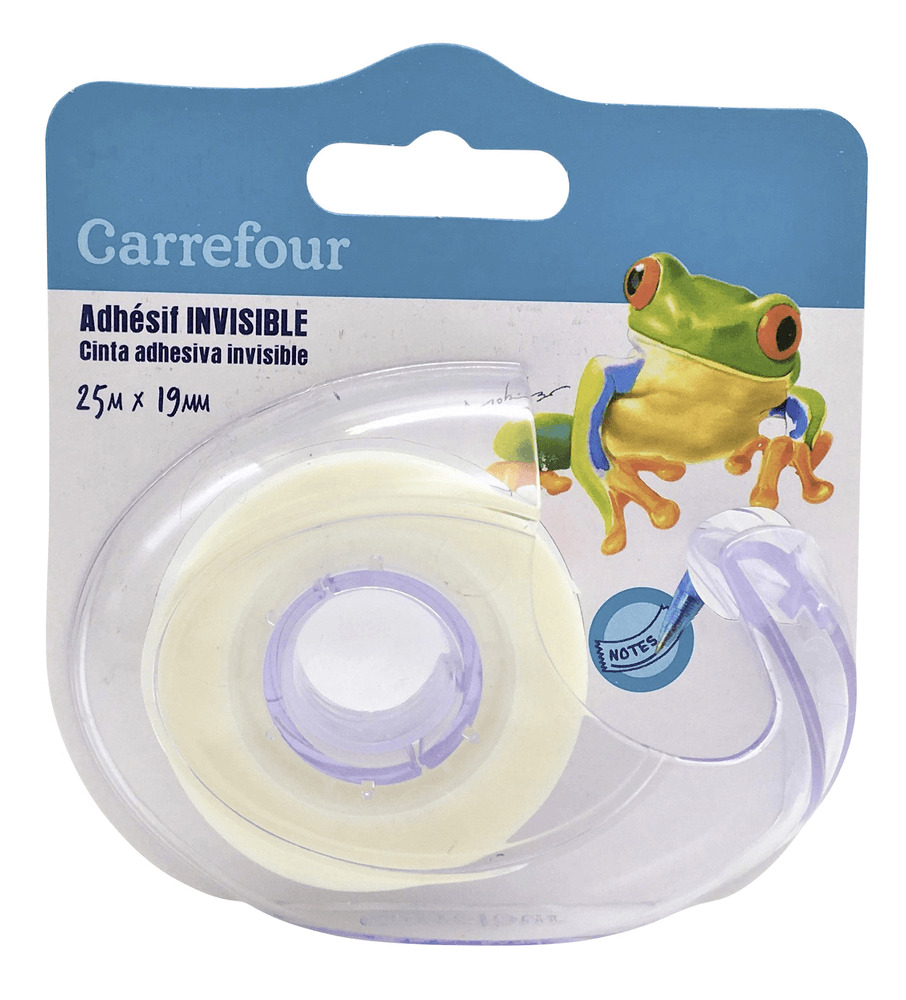 Banda adeziva Carrefour, 25 m x 19 mm, Transparent