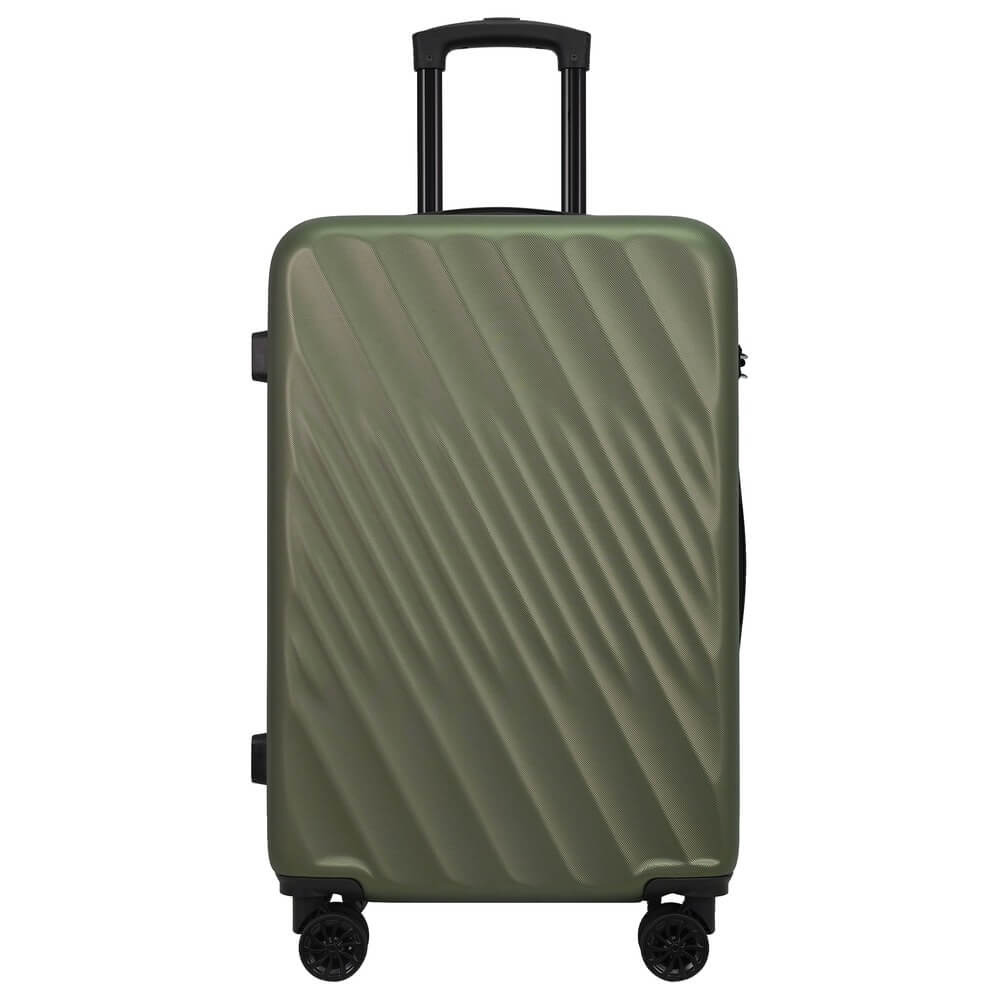 Troler cu 8 roti Carrefour Iguazu, ABS, 64x42x26 cm, Kaki