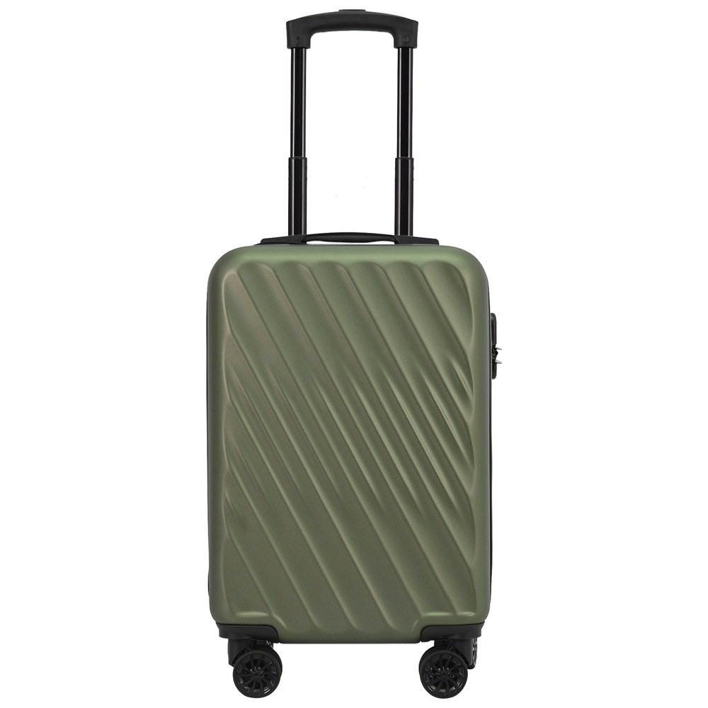 Troler cu 8 roti Carrefour Iguazu, ABS, 54x34x20 cm, Kaki