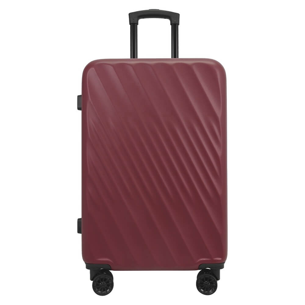 Troler cu 8 roti Carrefour Iguazu, ABS, 64x42x26 cm, Burgundy