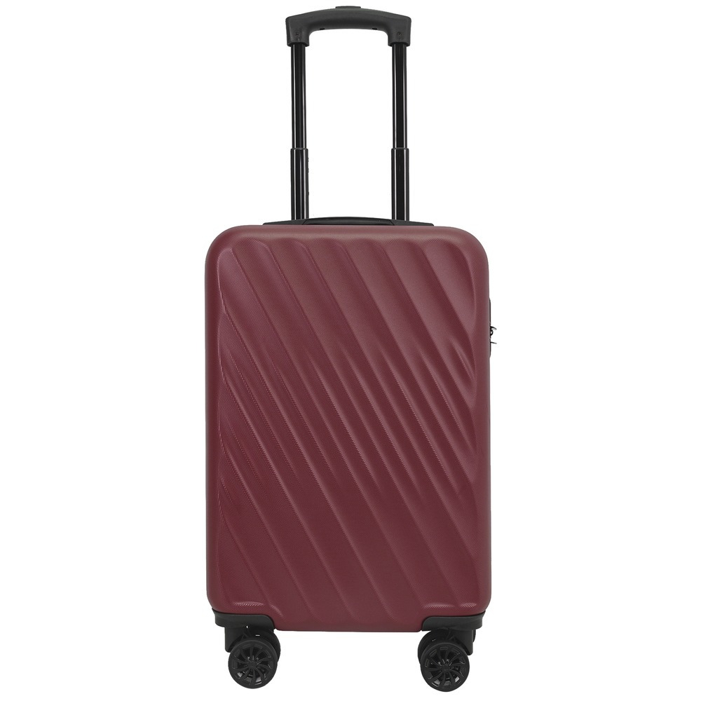 Troler cu 8 roti Carrefour Iguazu, ABS, 54x34x20 cm, Burgundy