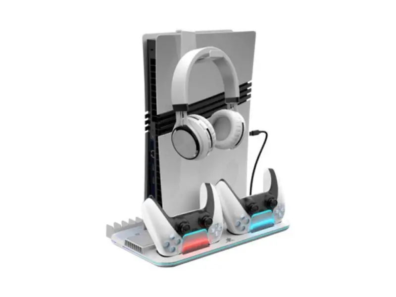 Stand racire White Shak Kimura Pro, PS5, 2 statii de control, Alb