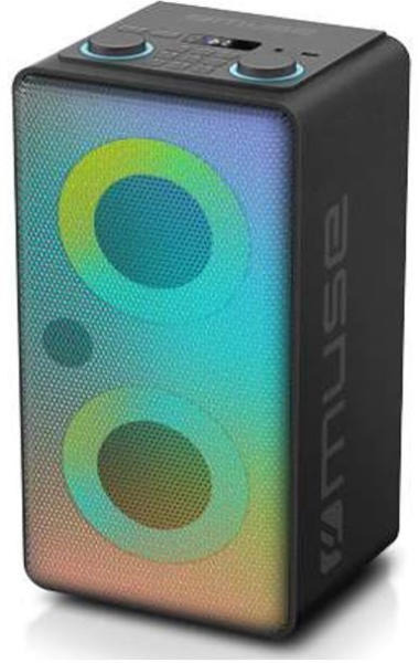 Boxa portabila Muse M-1808 DJ, BT, 150W, Negru