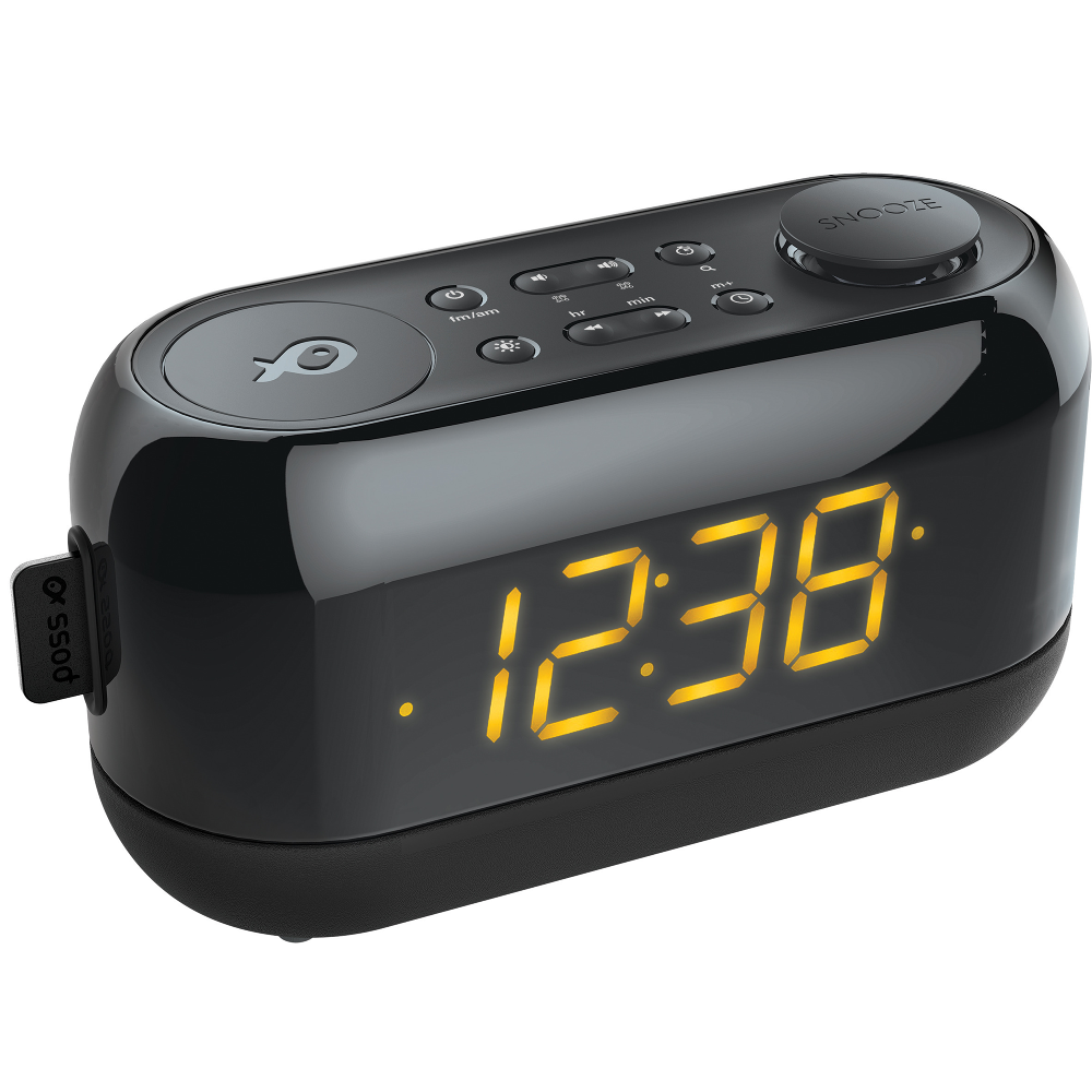 Radio cu ceas Poss PSCR10BK, Negru