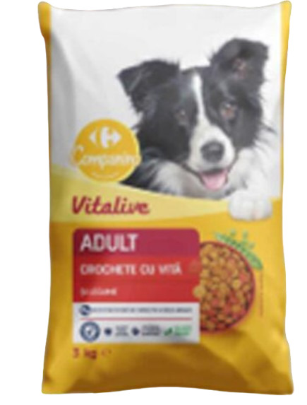Hrana Uscata Caini Cu Adaos De Vita Si Legume 3Kg