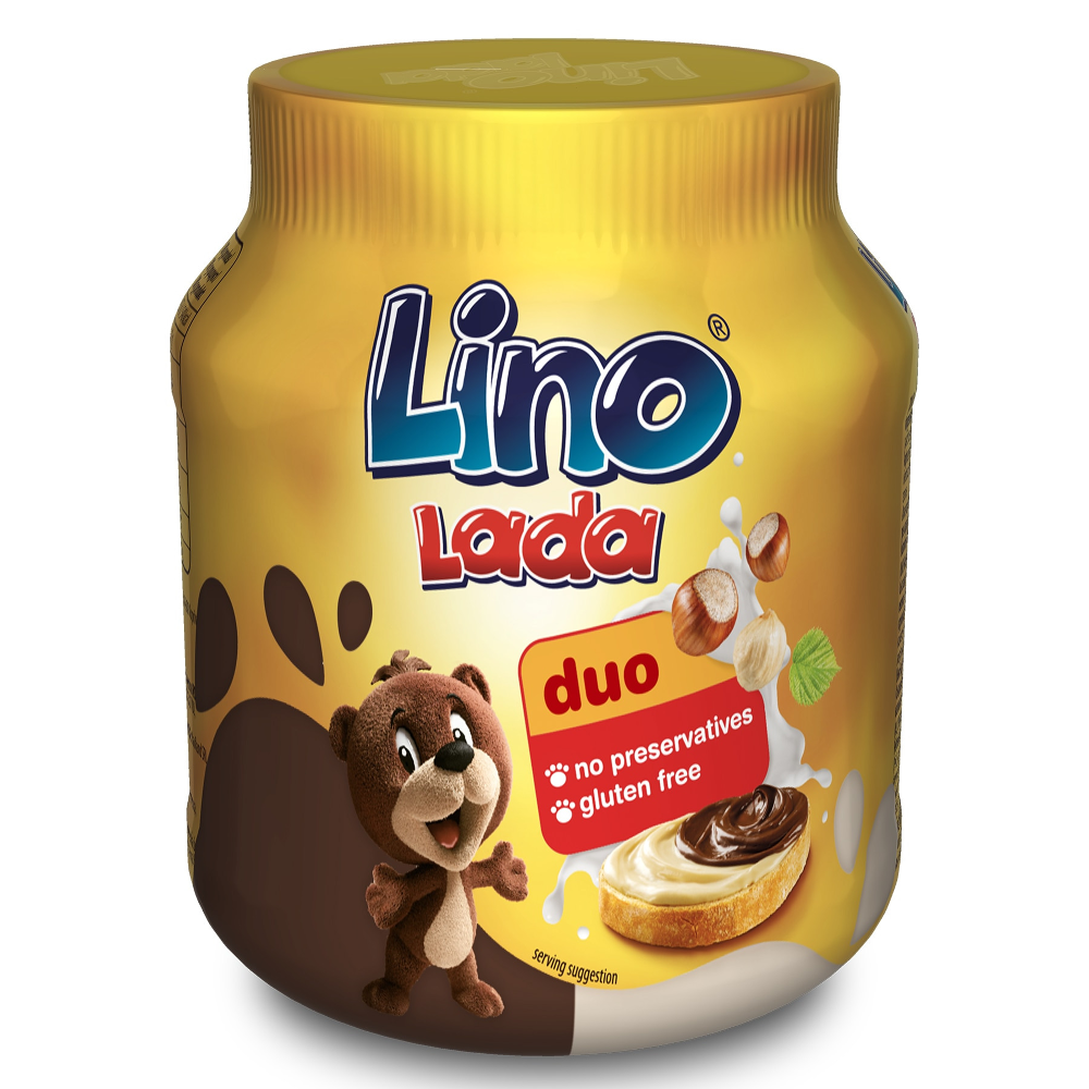 Lino Lada Duo Crema Tartinabila De Alune De Padure Cu Lapte Si Cacao 350G