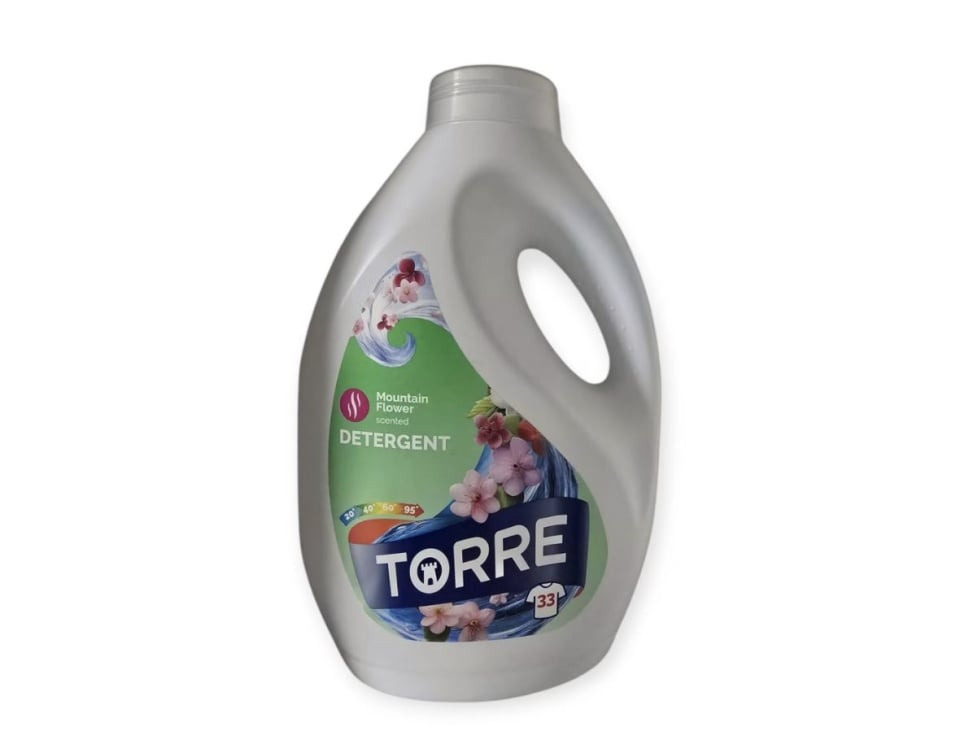 Detergent universal rufe gel, 33 spalari, 1.5L, Mountain Flower, Torre