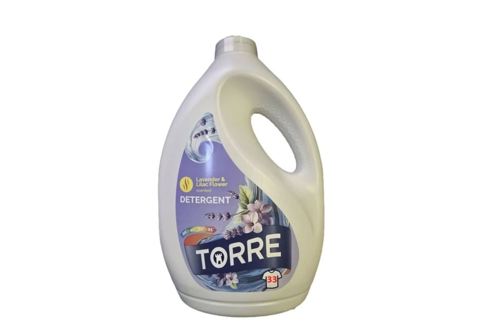 Detergent universal rufe gel, 33 spalari, 1.5L, lavanda si flori de liliac, Torre