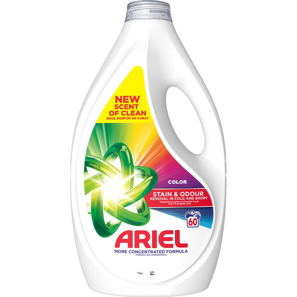 Detergent lichid ARIEL Color, 2.7 l, 60 spalari