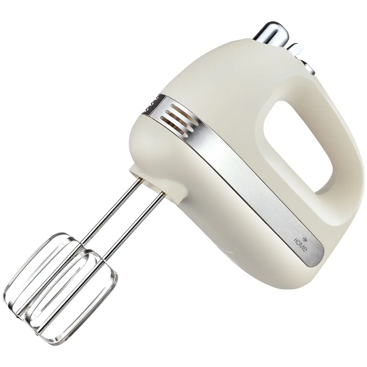 Mixer de mana Carrefour Home HHM400C-25, 5 viteze, 400 W, Bej