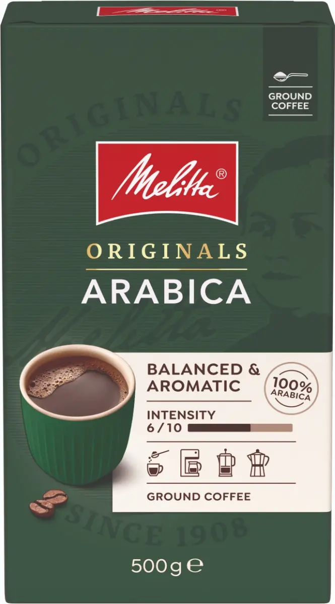 Cafea macinata Melitta Arabica, 500g