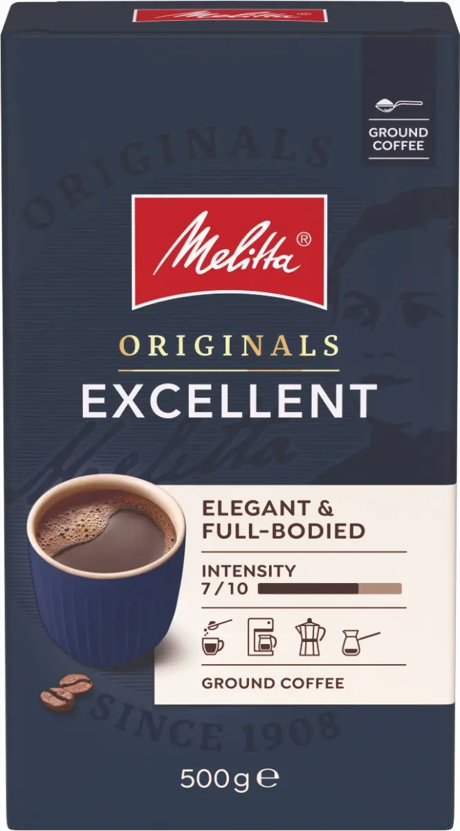 Cafea macinata Melitta Excellent, 500g