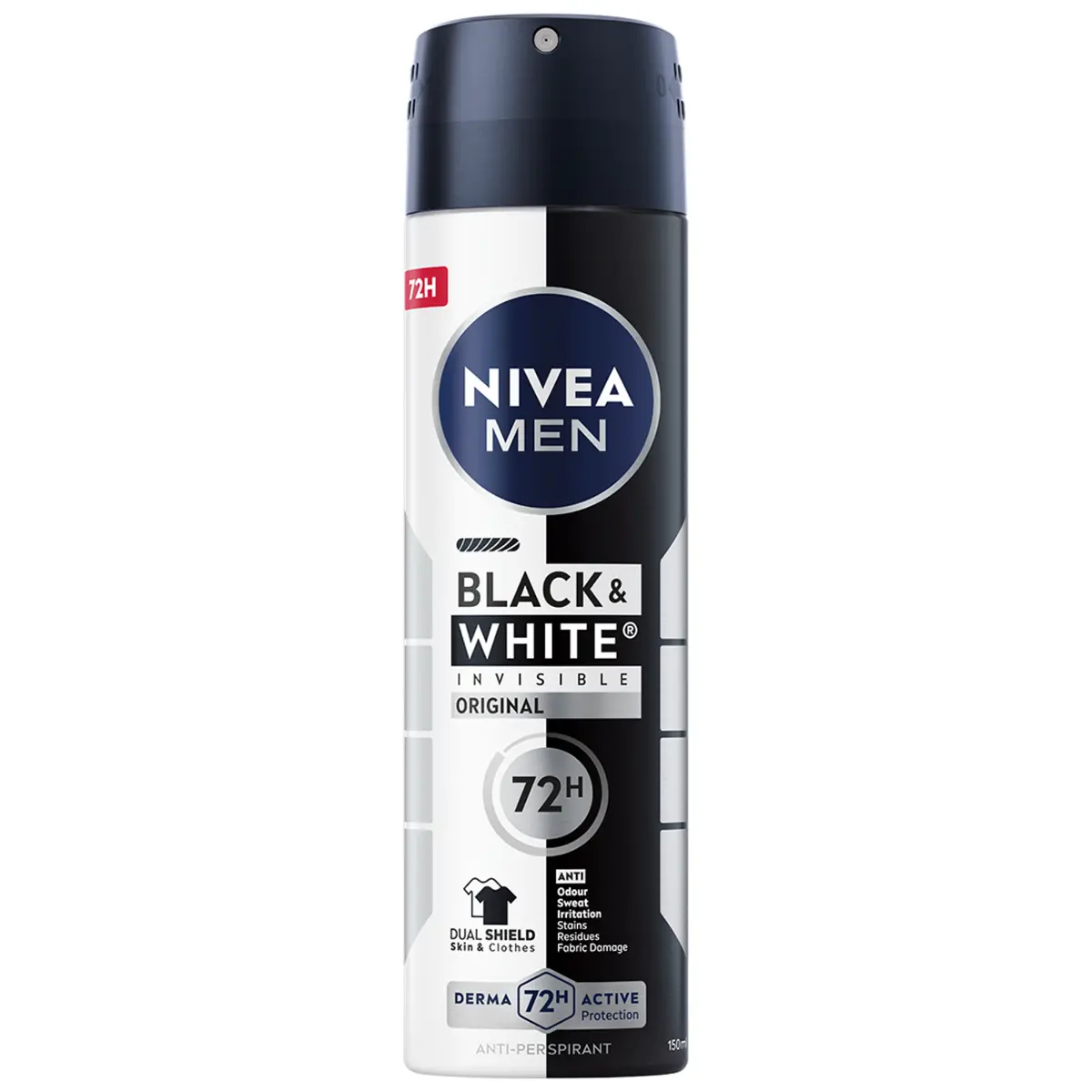 Deodorant spray Nivea Deo masculin Invisible for Black&White Power, 150 ml