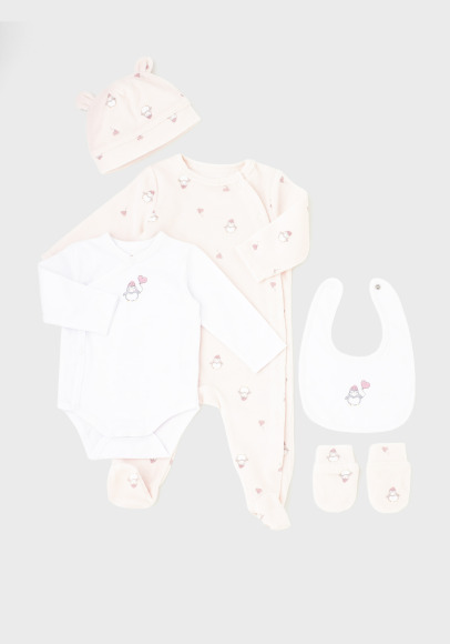 Set 5 piese Tex Baby 0/6 luni