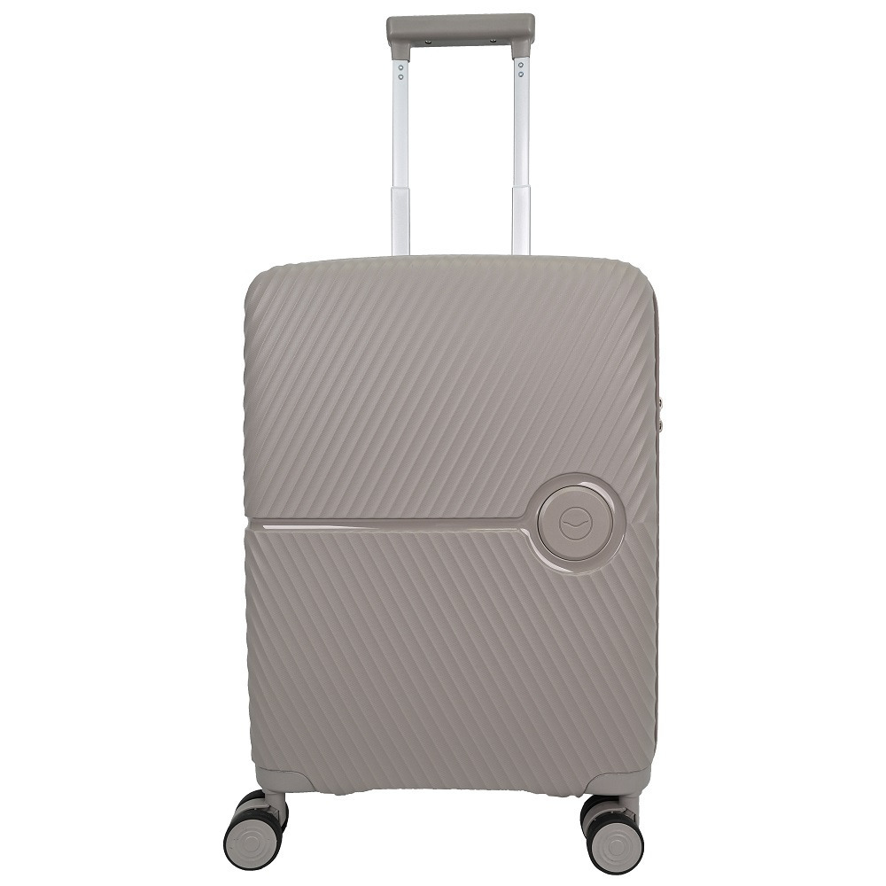 Troler cu 8 roti Carrefour Havana, ABS, 55 cm, Bej