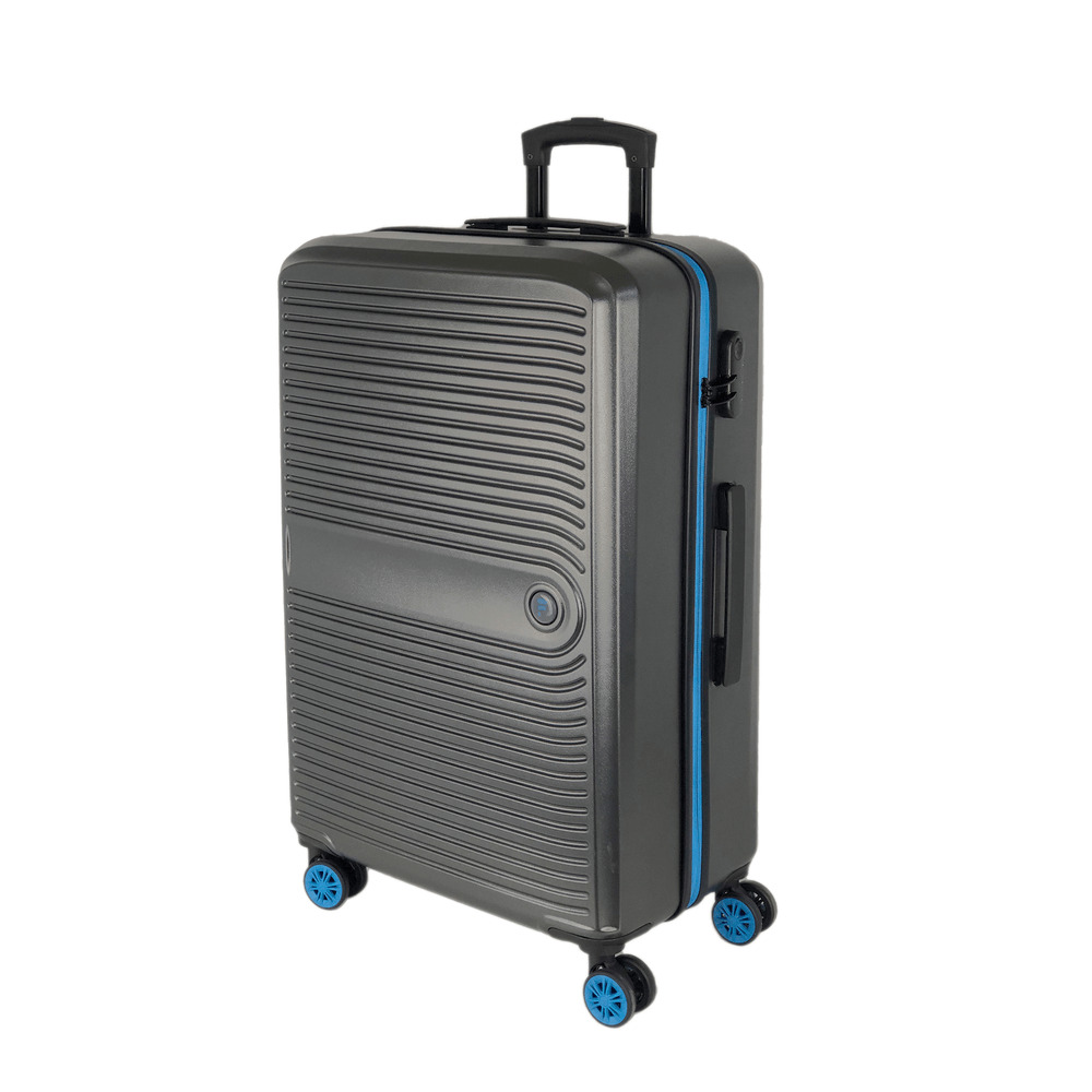 Troler cu 8 roti Carrefour, ABS, 73x48x28 cm, Gri