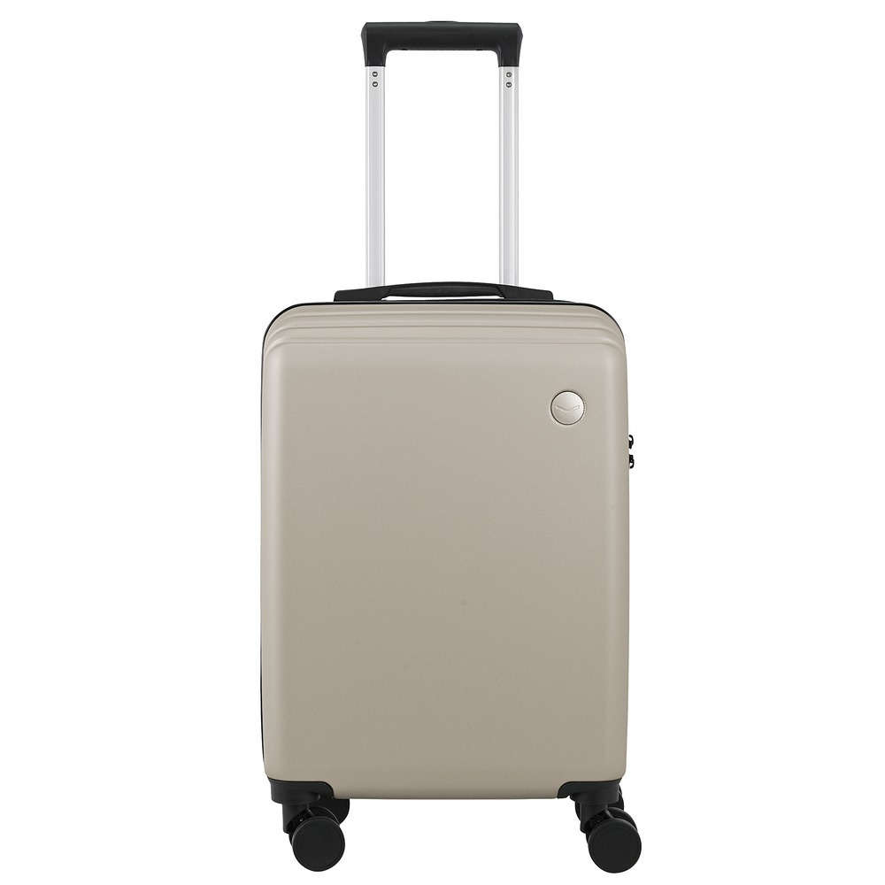 Troler cu 8 roti Carrefour New York, 55x35x20 cm, ABS, Sampanie