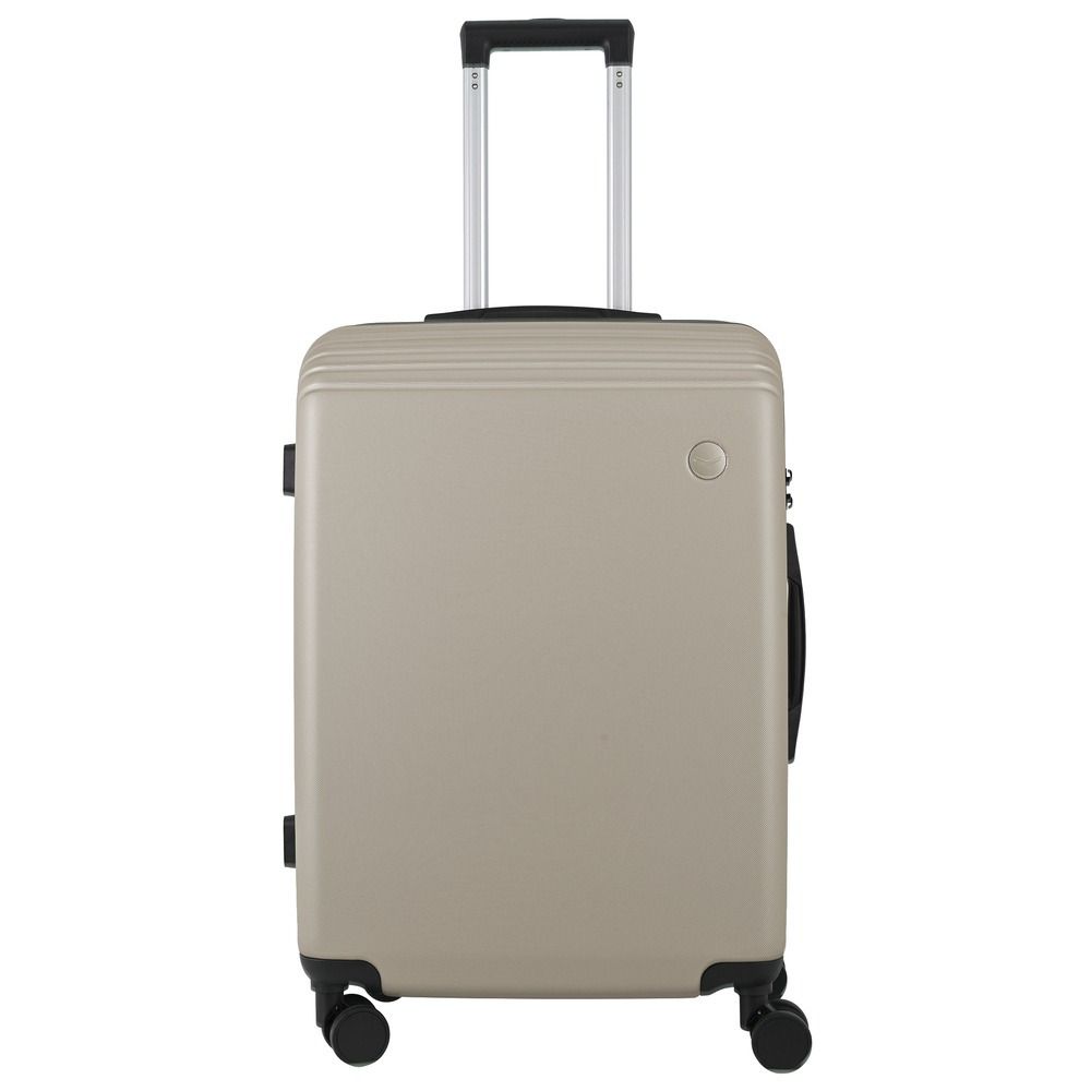 Troler cu 8 roti Carrefour New York, 64x44x26 cm, ABS, Sampanie