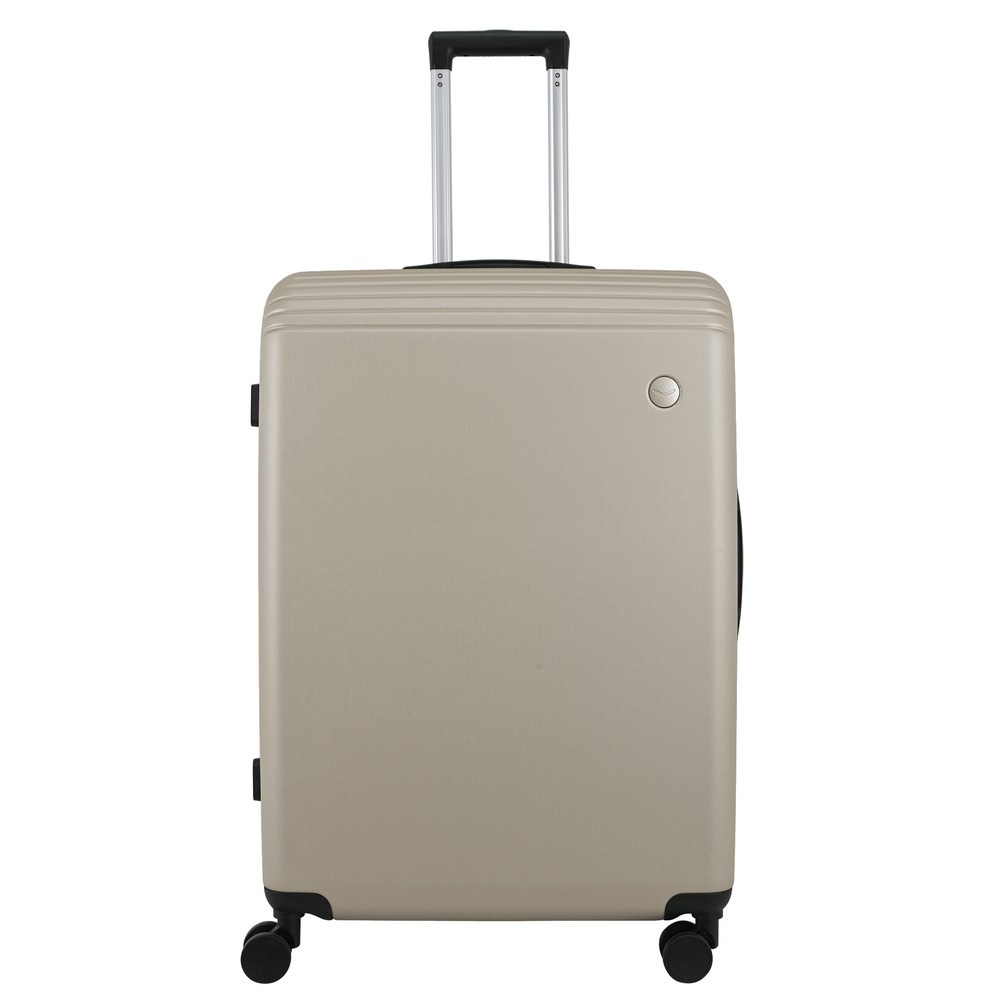 Troler cu 8 roti Carrefour New York, 74x51x30 cm, ABS, Sampanie