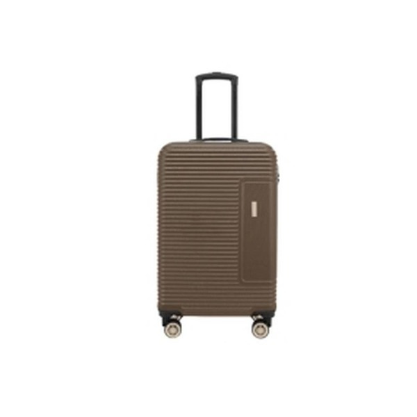 Troler cu 8 roti Carrefour Bahia, ABS, 54 cm, Maro