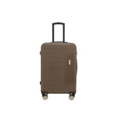 Troler cu 8 roti Carrefour Bahia, ABS, 64 cm, Maro