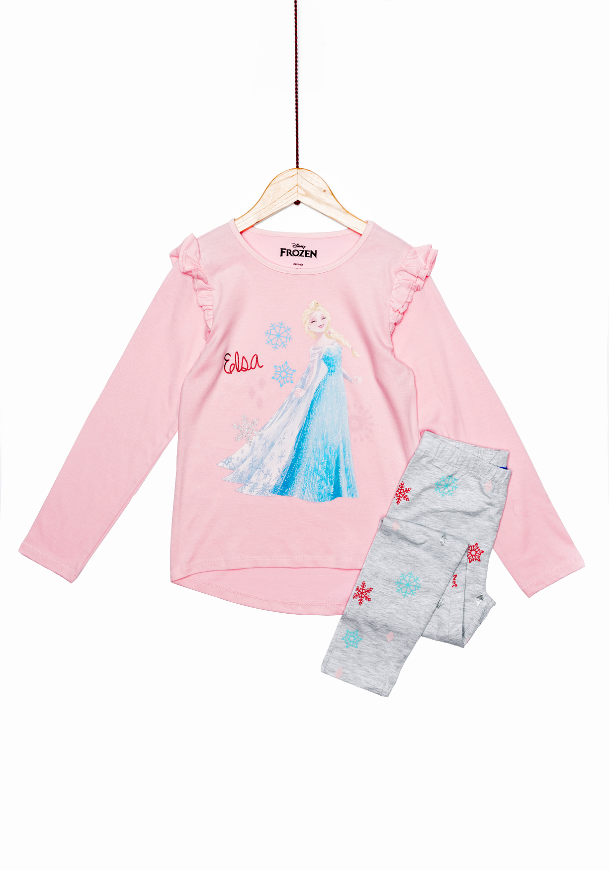 Pijama maneca lunga fete Elsa 2/8 ani