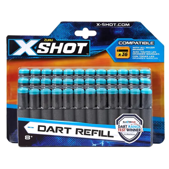 Set 36 piese darts XShot, Multicolor