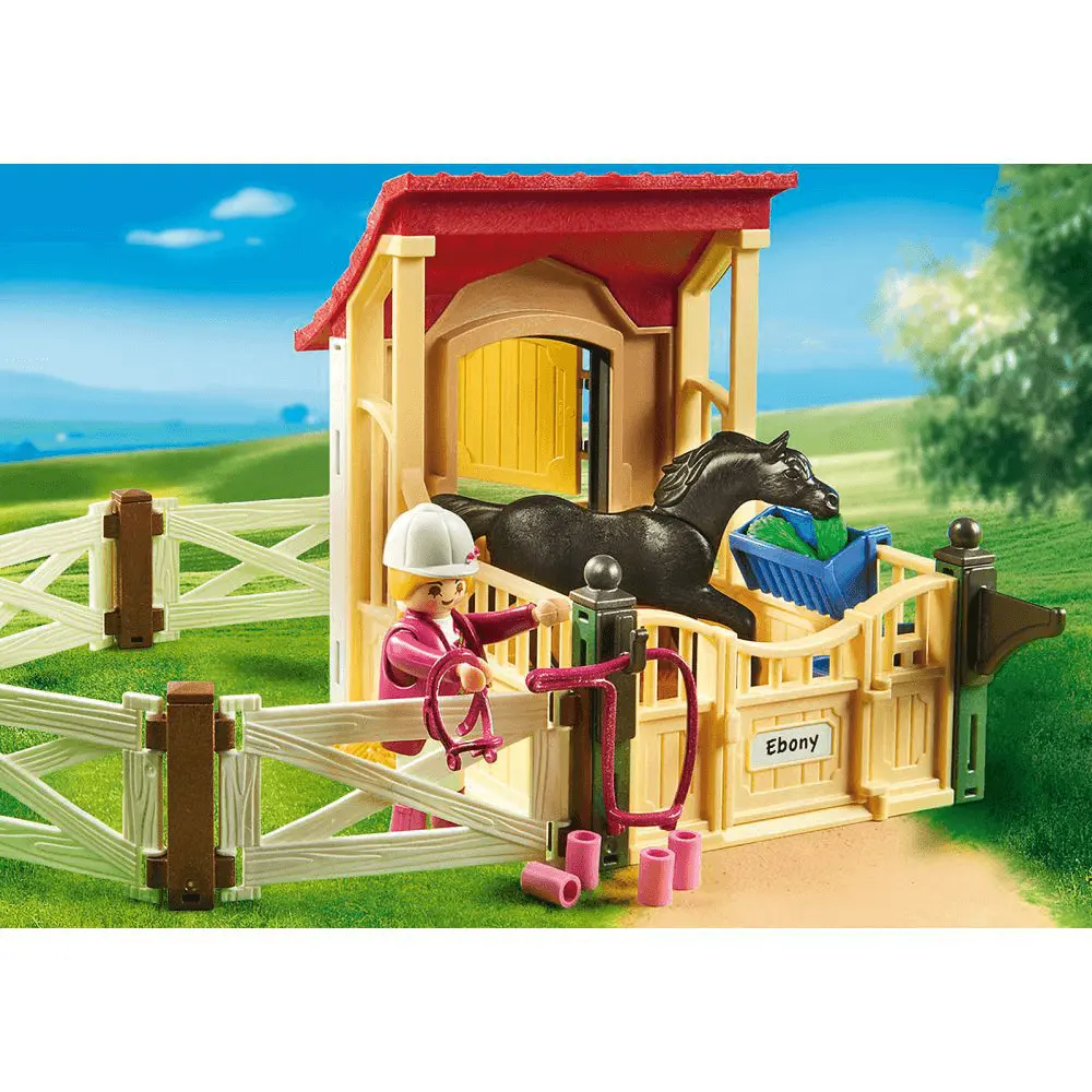 Jucarie Playmobil Horse Farm - Grajd si cal arab
