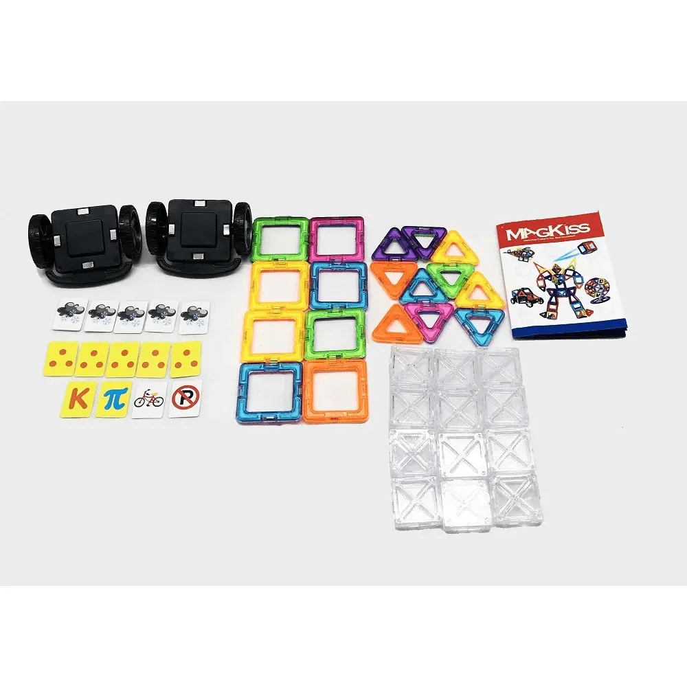 Puzzle magnetic, 36 piese, plastic, Multicolor