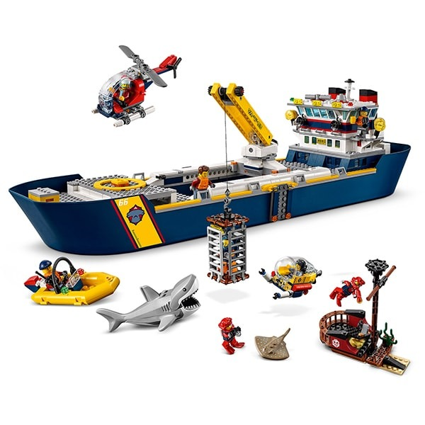 LEGO City Nava de explorare a oceanului 60266