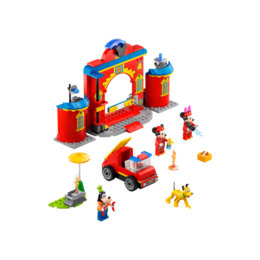 LEGO Mickey and Friends Statia si camionul de pompieri ale lui Mickey si prietenilor sai 10776